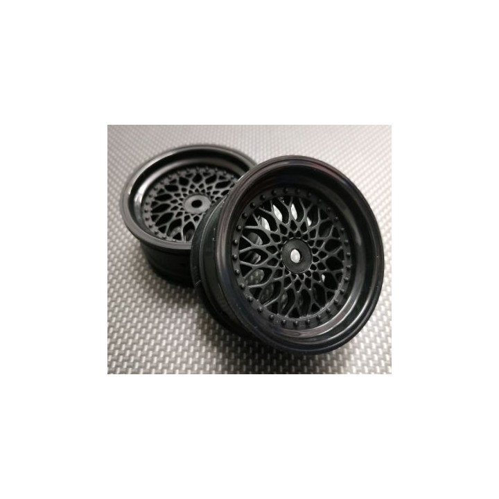 2 Llantas 1/10 RC BBS Black (+3) – Estilo racing y realismo scale