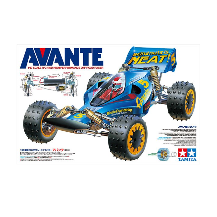 Tamiya Avante 2011 1/10 4WD Buggy RC Kit – Reedición Clásica