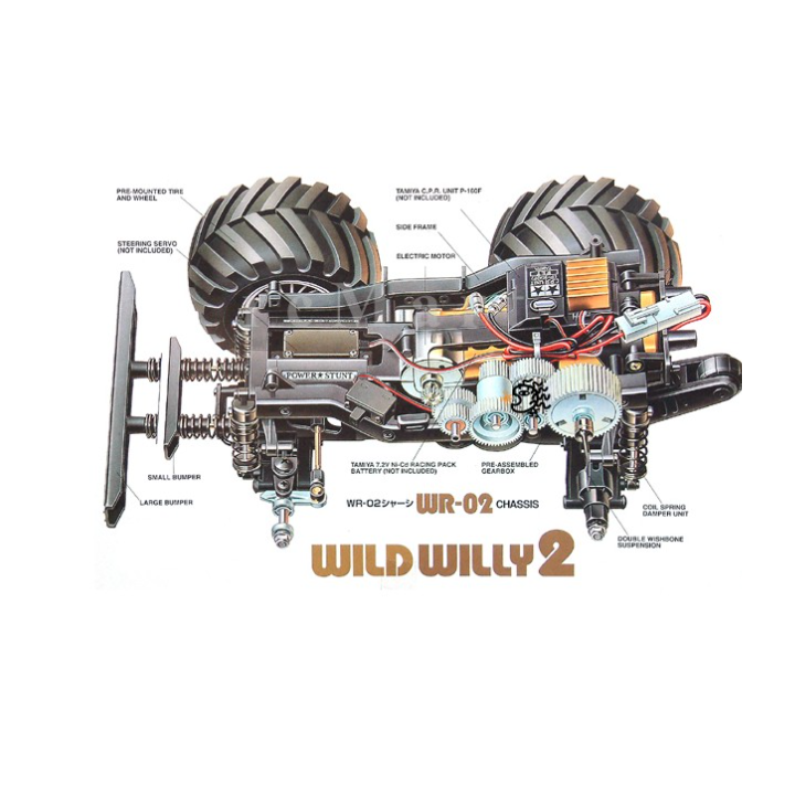 TAMIYA WR02 Wild Willy 2 Wheelie Kit - RC Todo Terreno 4WD