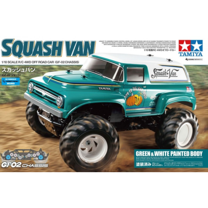 TAMIYA GF-02 Squash Van Painted Body - RC 4WD Off-Road