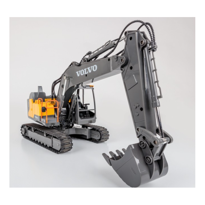 CARSON Excavadora Volvo RC 1:16 2.4G 100% RTR – Excavadora Radiocontrol Realista