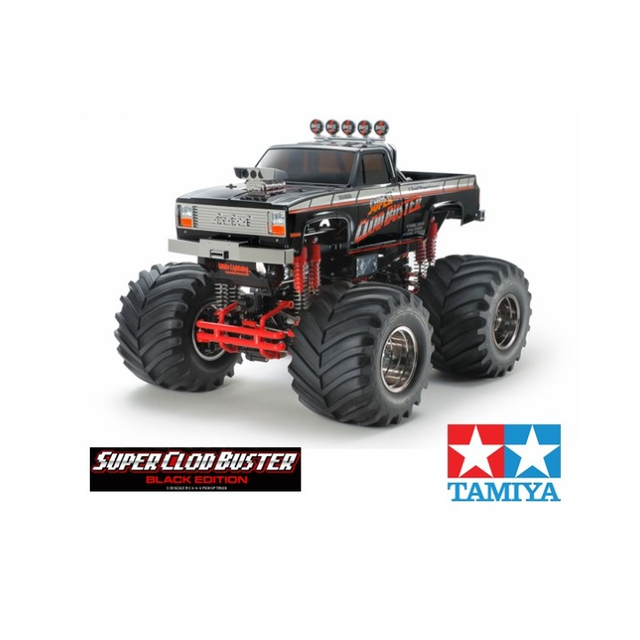 TAMIYA Super Clod Buster Black Edition Ltd. - RC 4WD Monster Truck