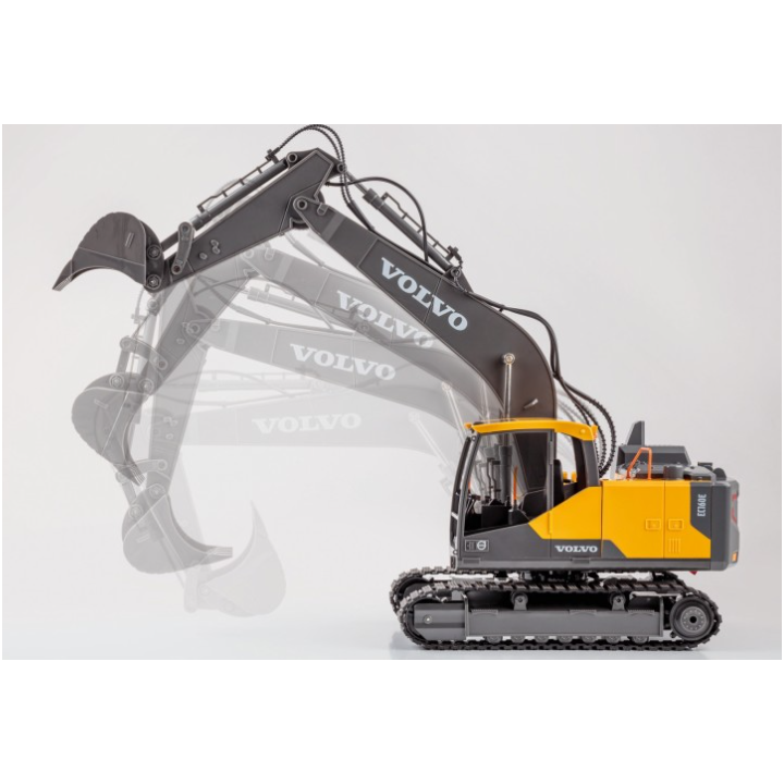 CARSON Excavadora Volvo RC 1:16 2.4G 100% RTR – Excavadora Radiocontrol Realista