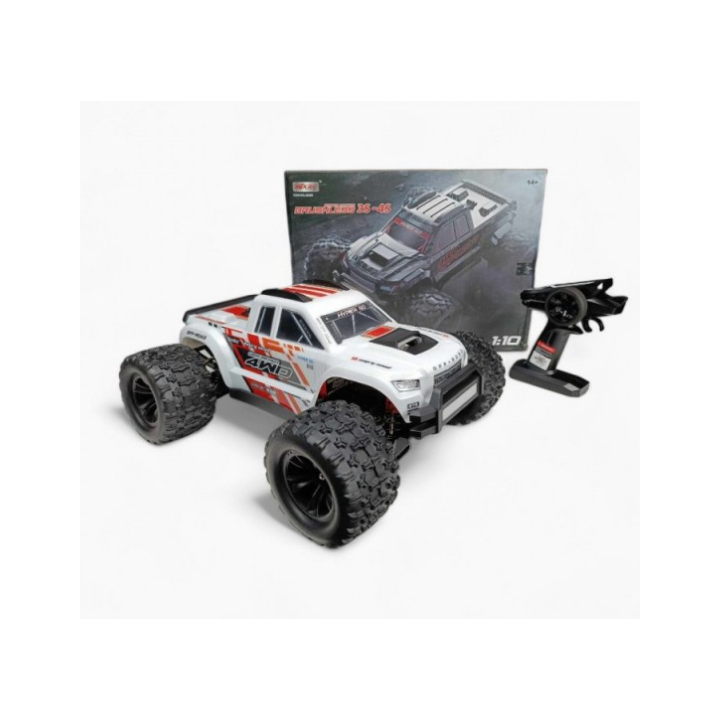 Hyper Go MT10 V2 White 1/10 Monster Truck RC Brushless