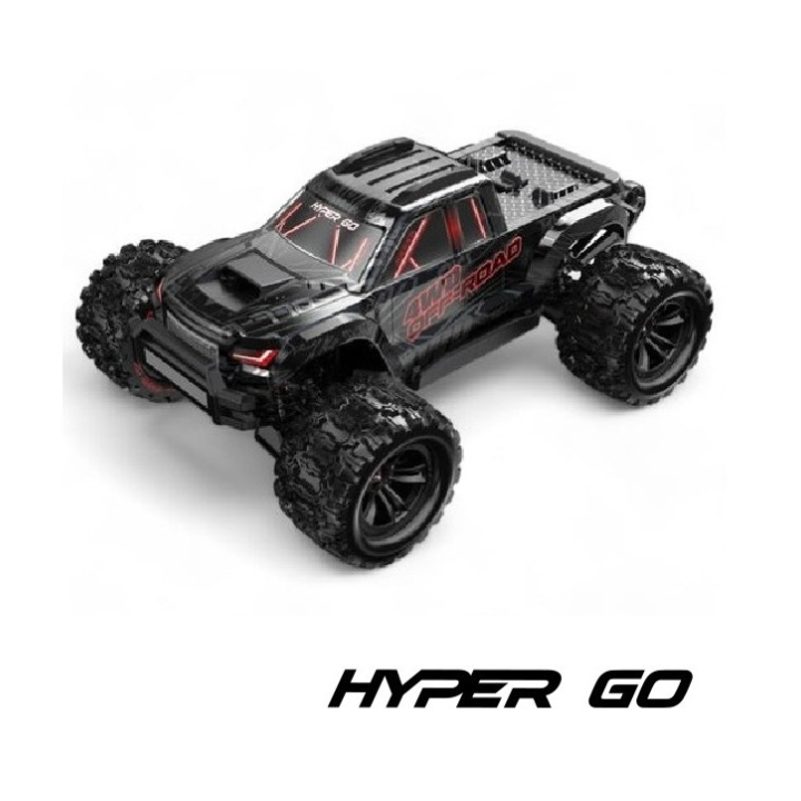 Hyper Go MT10 V2 Black 1/10 Monster Truck RC Brushless