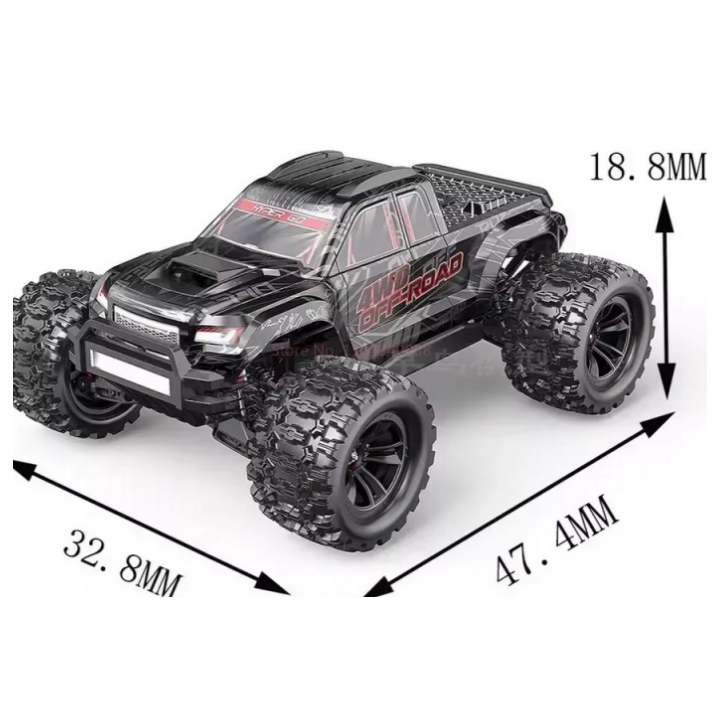 Hyper Go MT10 V2 Black 1/10 Monster Truck RC Brushless