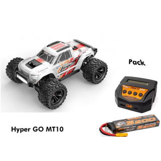Hyper Go MT10 V2 White Pack 1/10 Monster Truck RC Brushless 4WD
