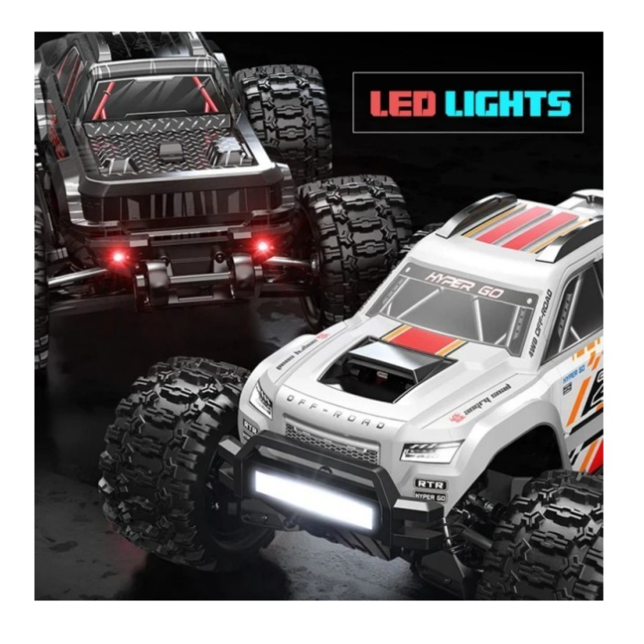 Hyper Go MT10 V2 White Pack 1/10 Monster Truck RC Brushless 4WD