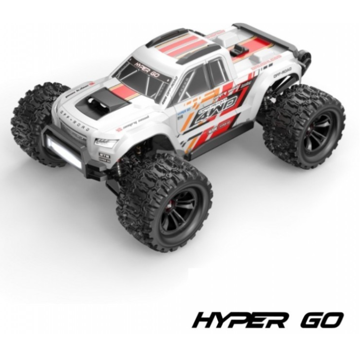 Hyper Go MT10 V2 White Pack 1/10 Monster Truck RC Brushless 4WD