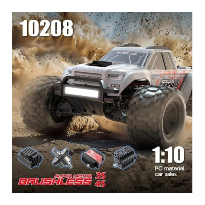 Hyper Go MT10 V2 Black Pack 1/10 Monster Truck RC Brushless 4WD