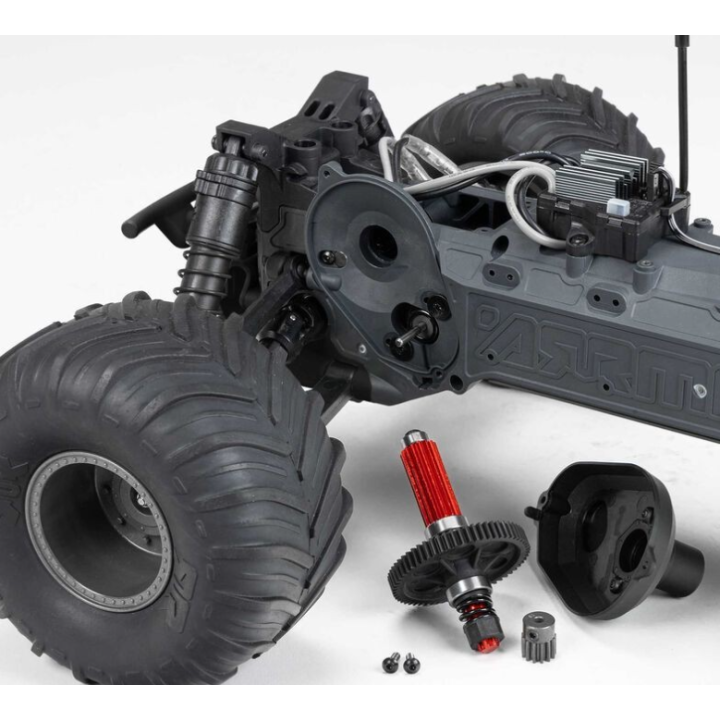 ARRMA Gorgon 2WD RTA Brushed Monster Truck 1/10 Transparente (Batería y Cargador Incluidos)