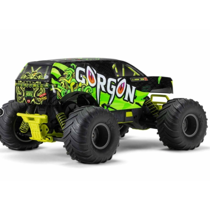ARRMA Gorgon 4X2 MEGA 550 Brushed Monster Truck 1/10 RTR Amarillo (Batería y Cargador Incluidos)