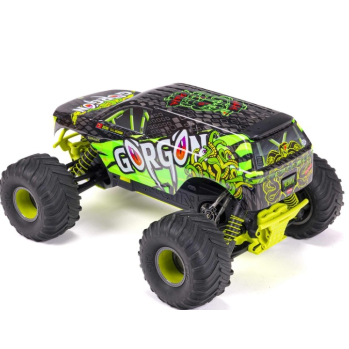 ARRMA Gorgon 4X2 MEGA 550 Brushed Monster Truck 1/10 RTR Amarillo (Batería y Cargador Incluidos)