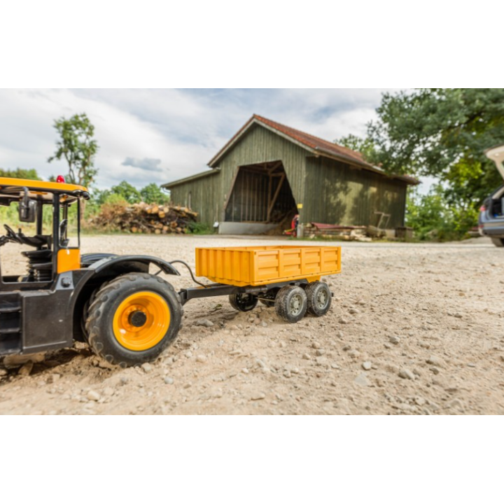 CARSON 1:16 Trailer Amarillo para Tractor RC – Volquete Funcional
