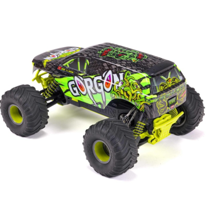 ARRMA Gorgon 4X2 MEGA 550 Brushed Monster Truck 1/10 RTR Amarillo (Batería y Cargador Incluidos)