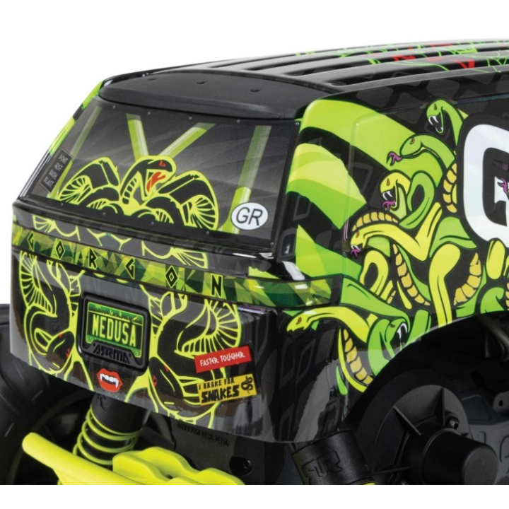 ARRMA Gorgon 4X2 MEGA 550 Brushed Monster Truck 1/10 RTR Amarillo (Batería y Cargador Incluidos)