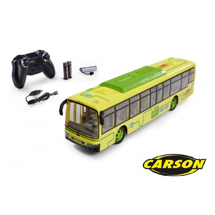 CARSON Electric City Bus 2.4GHz 100% RTR con luces LED y 60 min de autonomía