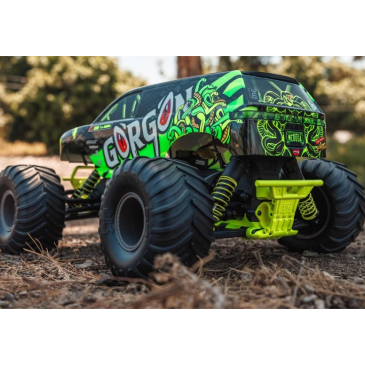 ARRMA Gorgon 4X2 MEGA 550 Brushed Monster Truck 1/10 RTR Amarillo (Batería y Cargador Incluidos)