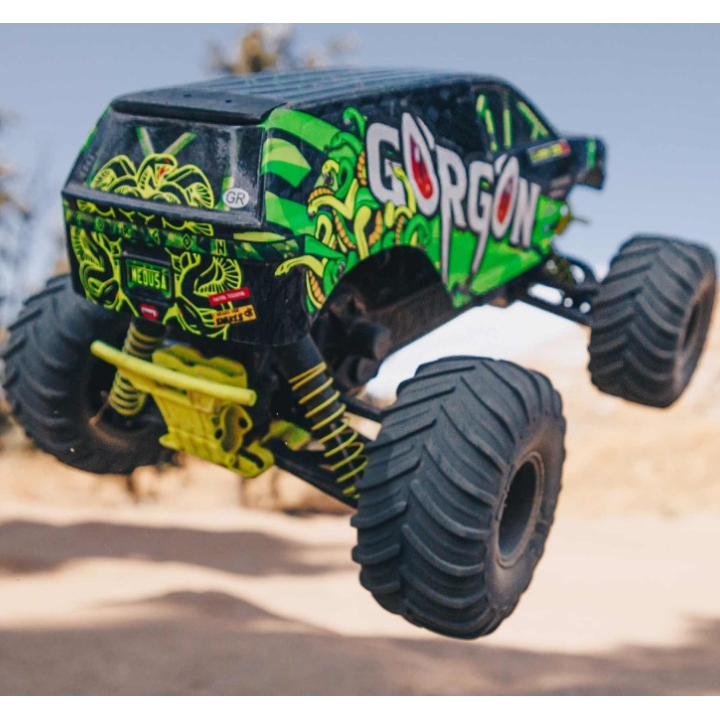 ARRMA Gorgon 4X2 MEGA 550 Brushed Monster Truck 1/10 RTR Amarillo (Batería y Cargador Incluidos)