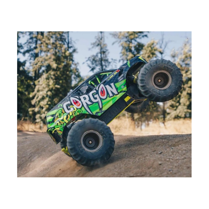 ARRMA Gorgon 4X2 MEGA 550 Brushed Monster Truck 1/10 RTR Amarillo (Batería y Cargador Incluidos)