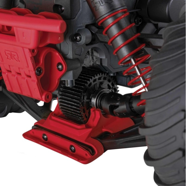 ARRMA Gorgon 4X2 MEGA 550 Brushed Monster Truck 1/10 RTR Rojo (Batería y Cargador Incluidos)