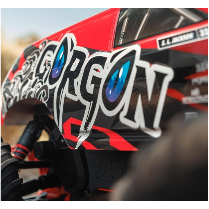 ARRMA Gorgon 4X2 MEGA 550 Brushed Monster Truck 1/10 RTR Rojo (Batería y Cargador Incluidos)