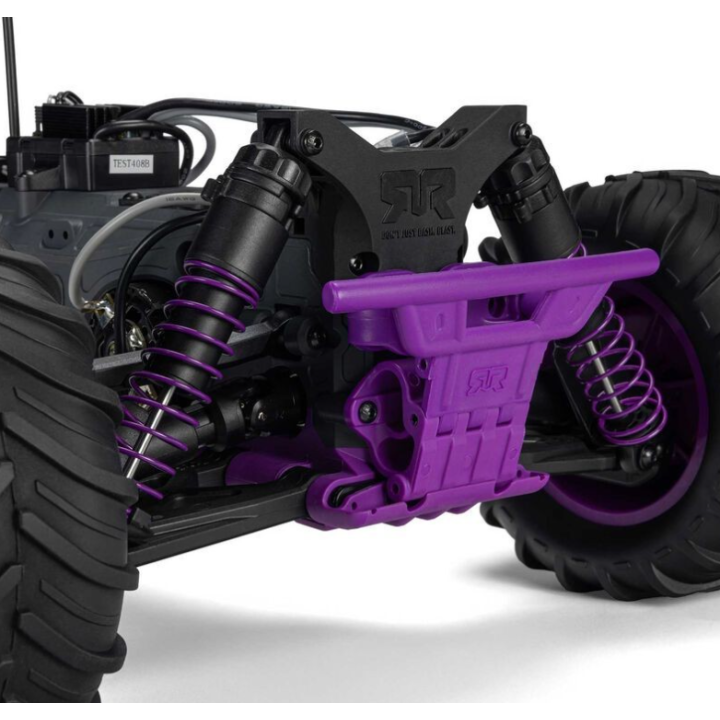 Arrma 1-10 GORGON 2WD RTR Brushed Monster Truck Purple con Batería y Cargador Incluidos