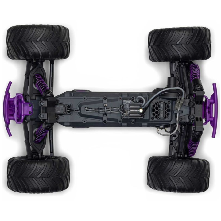 Arrma 1-10 GORGON 2WD RTR Brushed Monster Truck Purple con Batería y Cargador Incluidos