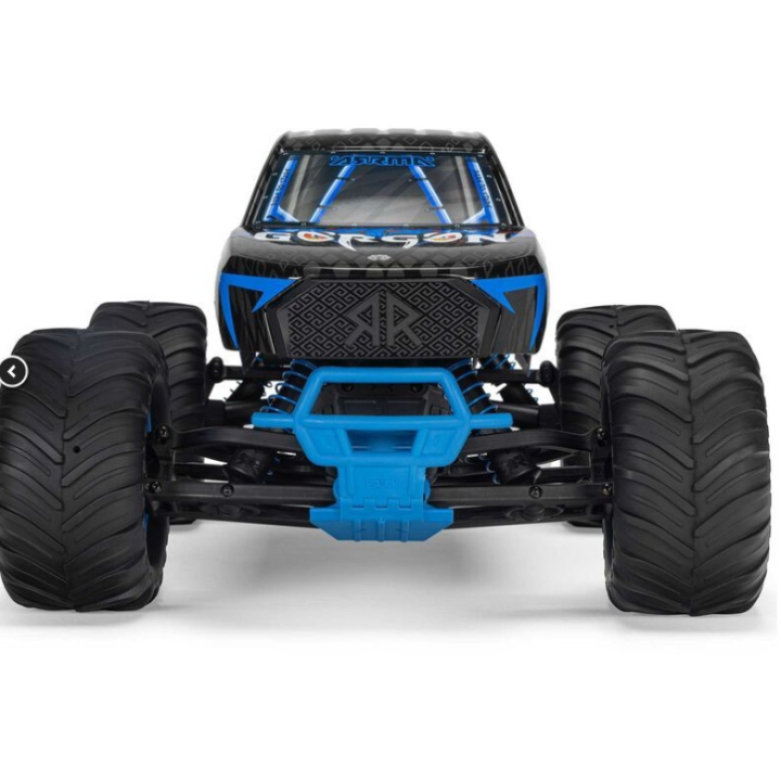 Arrma 1-10 GORGON 2WD RTR Brushed Monster Truck Blue con Batería y Cargador Incluidos