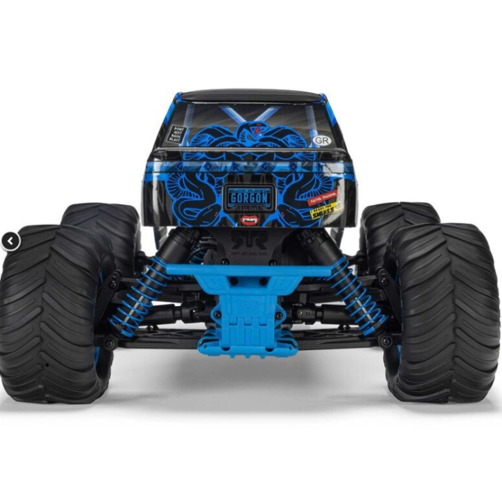 Arrma 1-10 GORGON 2WD RTR Brushed Monster Truck Blue con Batería y Cargador Incluidos