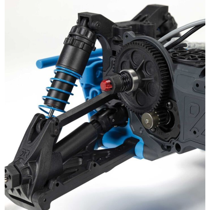 Arrma 1-10 GORGON 2WD RTR Brushed Monster Truck Blue con Batería y Cargador Incluidos