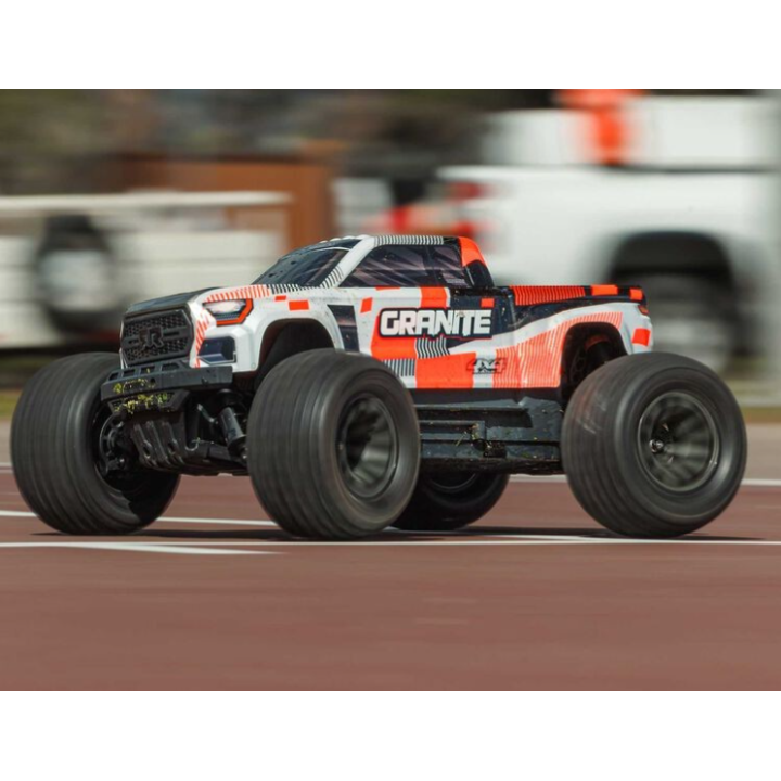 Arrma GRANITE MEGA 1-10 4X4 RTR Brushed Monster Truck Naranja