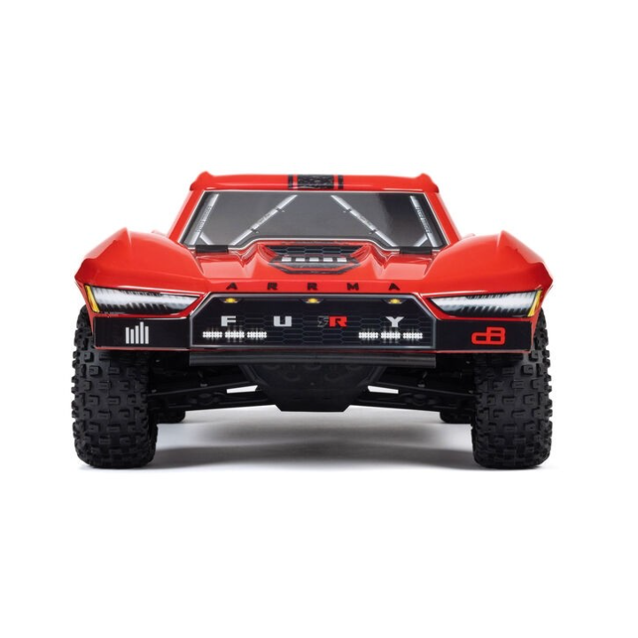 ARRMA Fury MEGA 550 1/10 2WD Short Course Truck RTR Rojo
