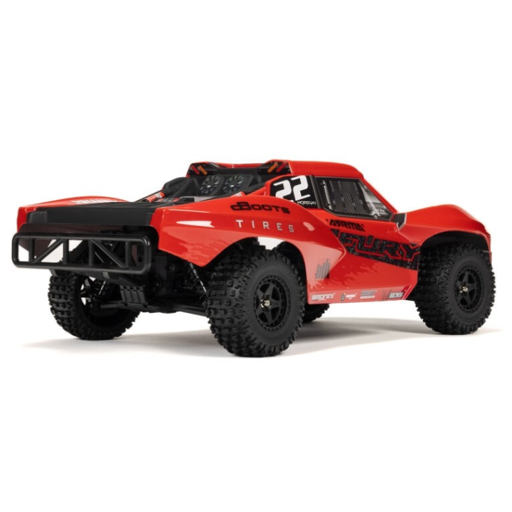 ARRMA Fury MEGA 550 1/10 2WD Short Course Truck RTR Rojo
