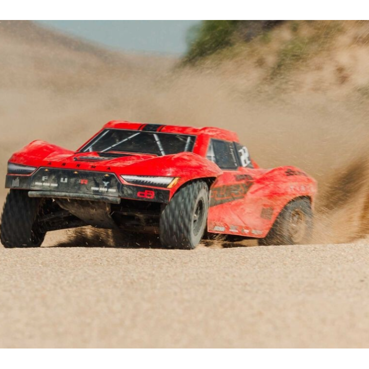 ARRMA Fury MEGA 550 1/10 2WD Short Course Truck RTR Rojo