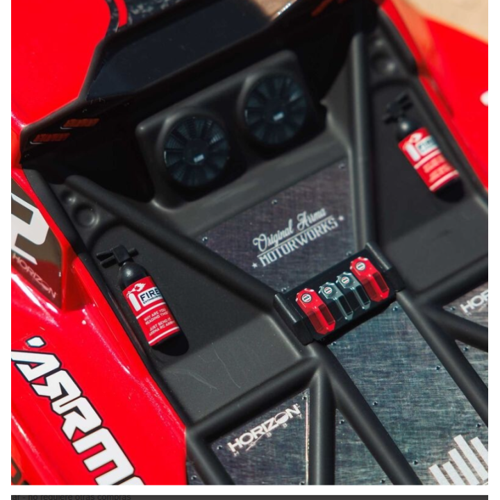 ARRMA Fury MEGA 550 1/10 2WD Short Course Truck RTR Rojo