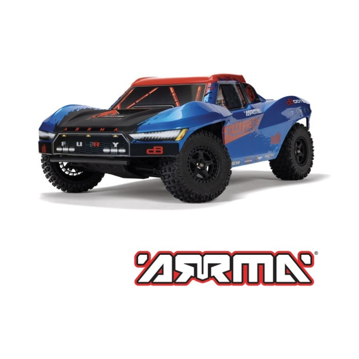 ARRMA 1/10 Fury 223S 2WD Brushless Short Course Truck RTR Azul