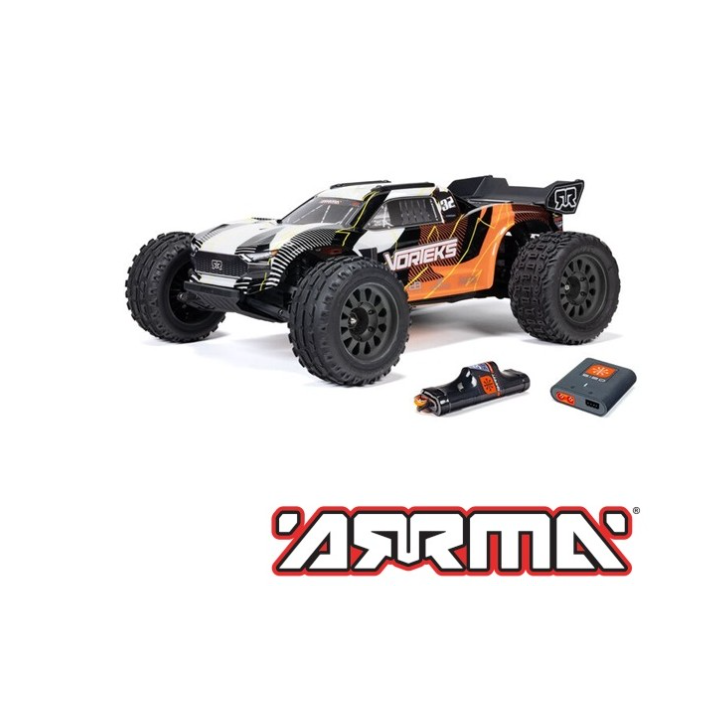 ARRMA VORTEKS MEGA 550 1/10 2WD Stadium Truck RTR Naranja
