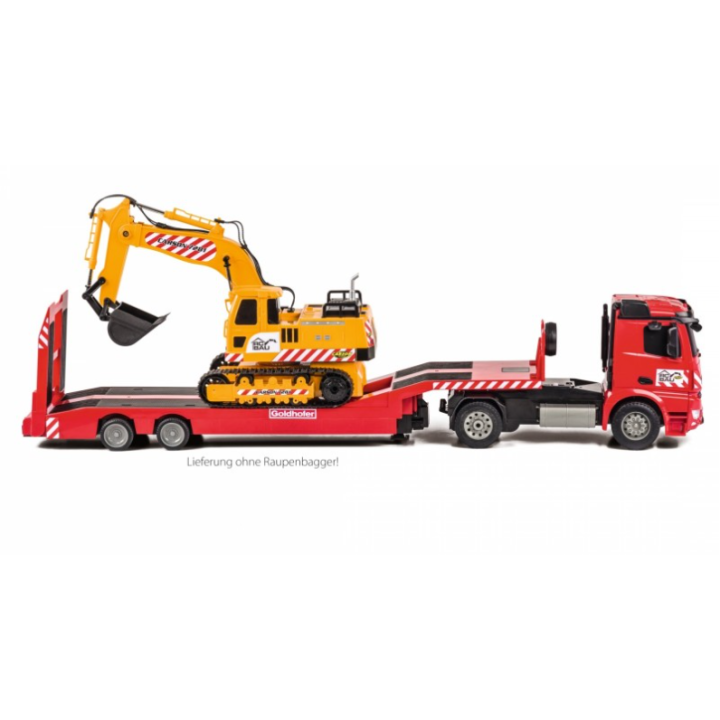 CARSON 1:20 MB Arocs Goldhofer 2.4GHz 100% RTR – Camión RC con remolque