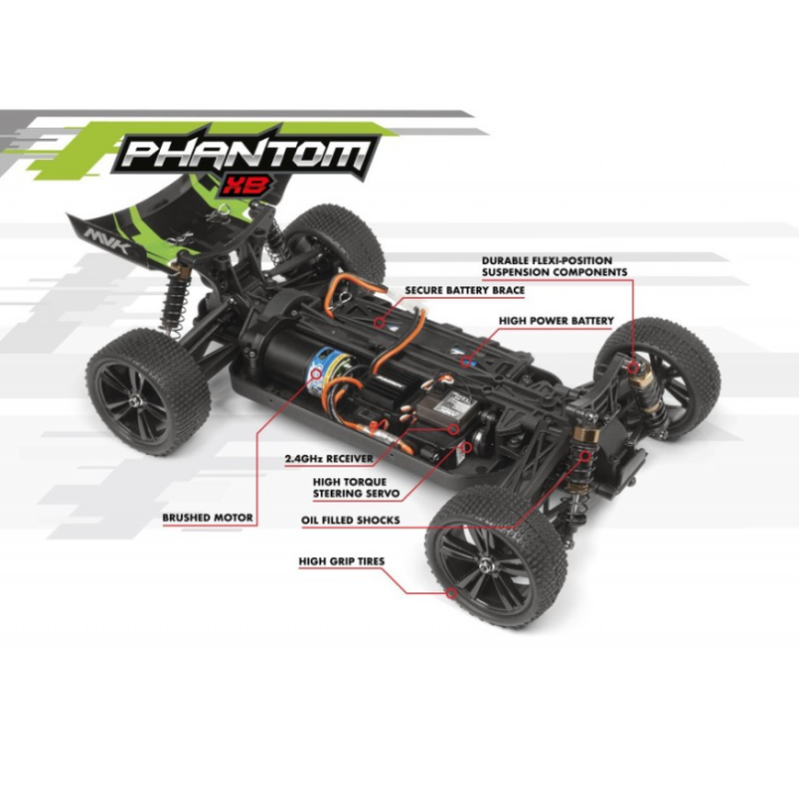 MAVERICK PHANTOM XB 1/10 RTR Buggy Eléctrico