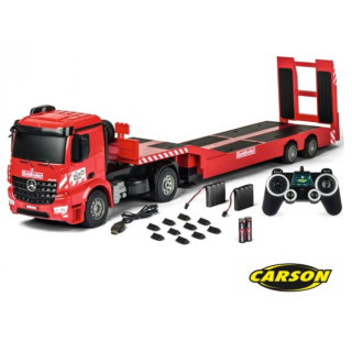 CARSON 1:20 MB Arocs Goldhofer 2.4GHz 100% RTR – Camión RC con remolque