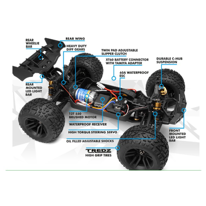 Maverick RC Quantum2 XT 1/10 Stadium Truck Blue