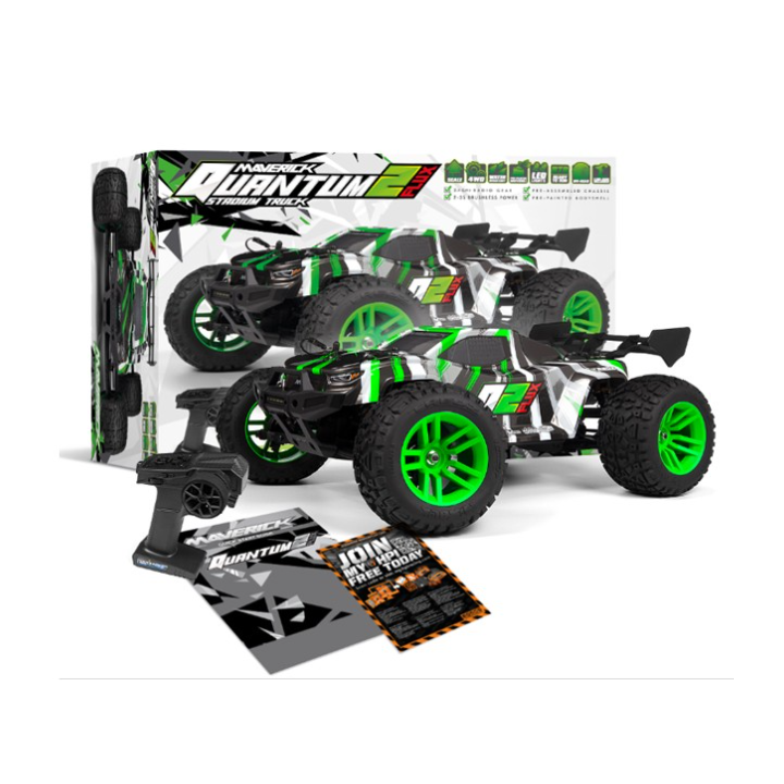 Maverick RC Quantum2 XT Flux 1/10 Stadium Truck Green
