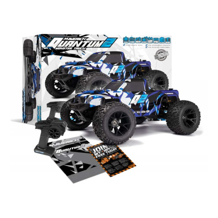 Maverick Quantum2 MT 1/10 Monster Truck Blue