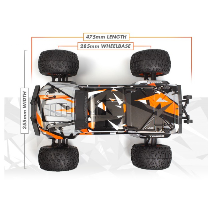Maverick Quantum2 MT 1/10 Monster Truck Orange