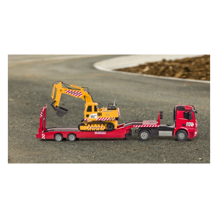 CARSON 1:20 MB Arocs Goldhofer 2.4GHz 100% RTR – Camión RC con remolque