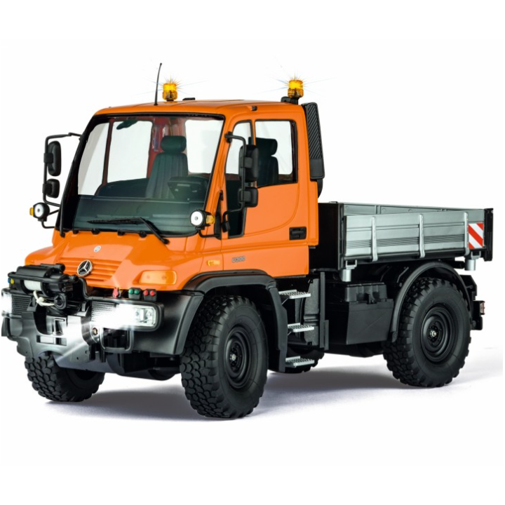CARSON 1:12 MB Unimog U300 2.4GHz 100% RTR Naranja – Camión RC todoterreno realista
