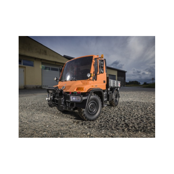 CARSON 1:12 MB Unimog U300 2.4GHz 100% RTR Naranja – Camión RC todoterreno realista