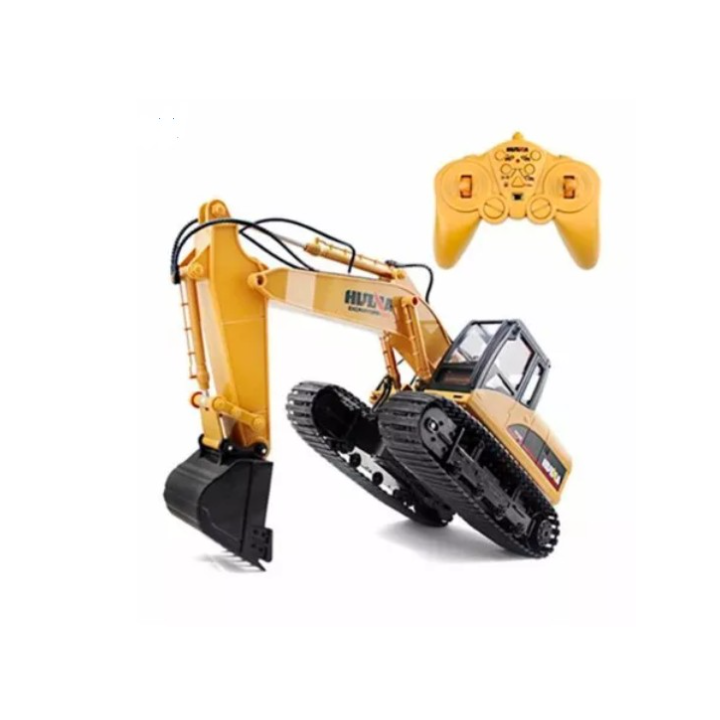 Excavadora Huina 1535 1/14 RC Pala Metálica 15 Canales