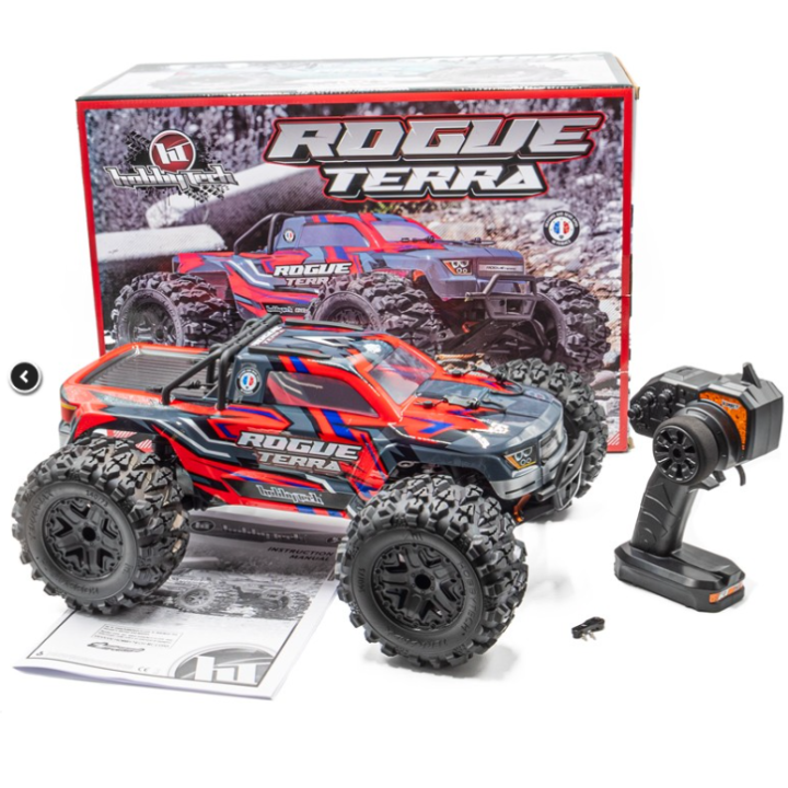 HobbyTech BXR MT Rogue Terra 1/10 XL RTR Brushless Rojo Off-Road